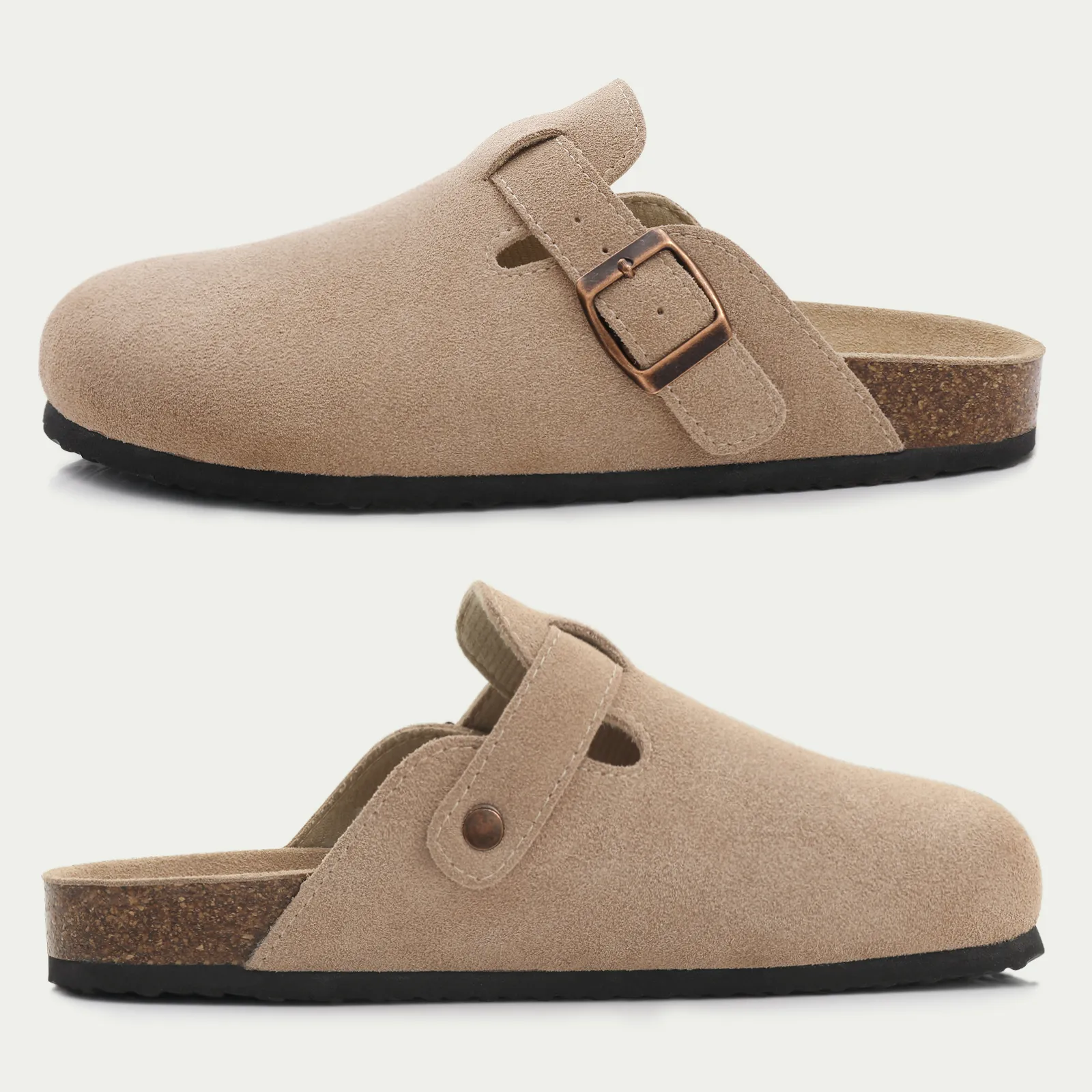 USS Shoes Oriana Women's Classic Suede Cork Clogs