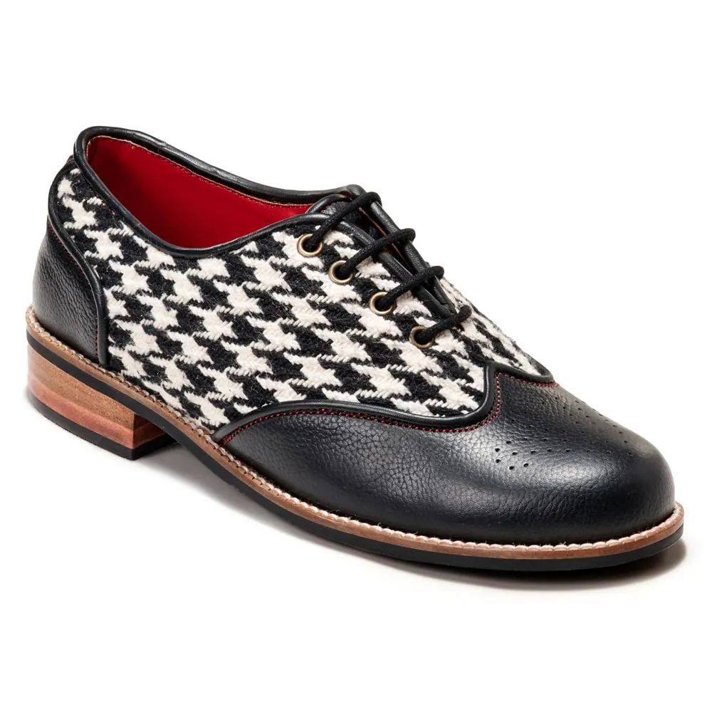 White Classic Houndstooth_Brogue Women (discontinued)