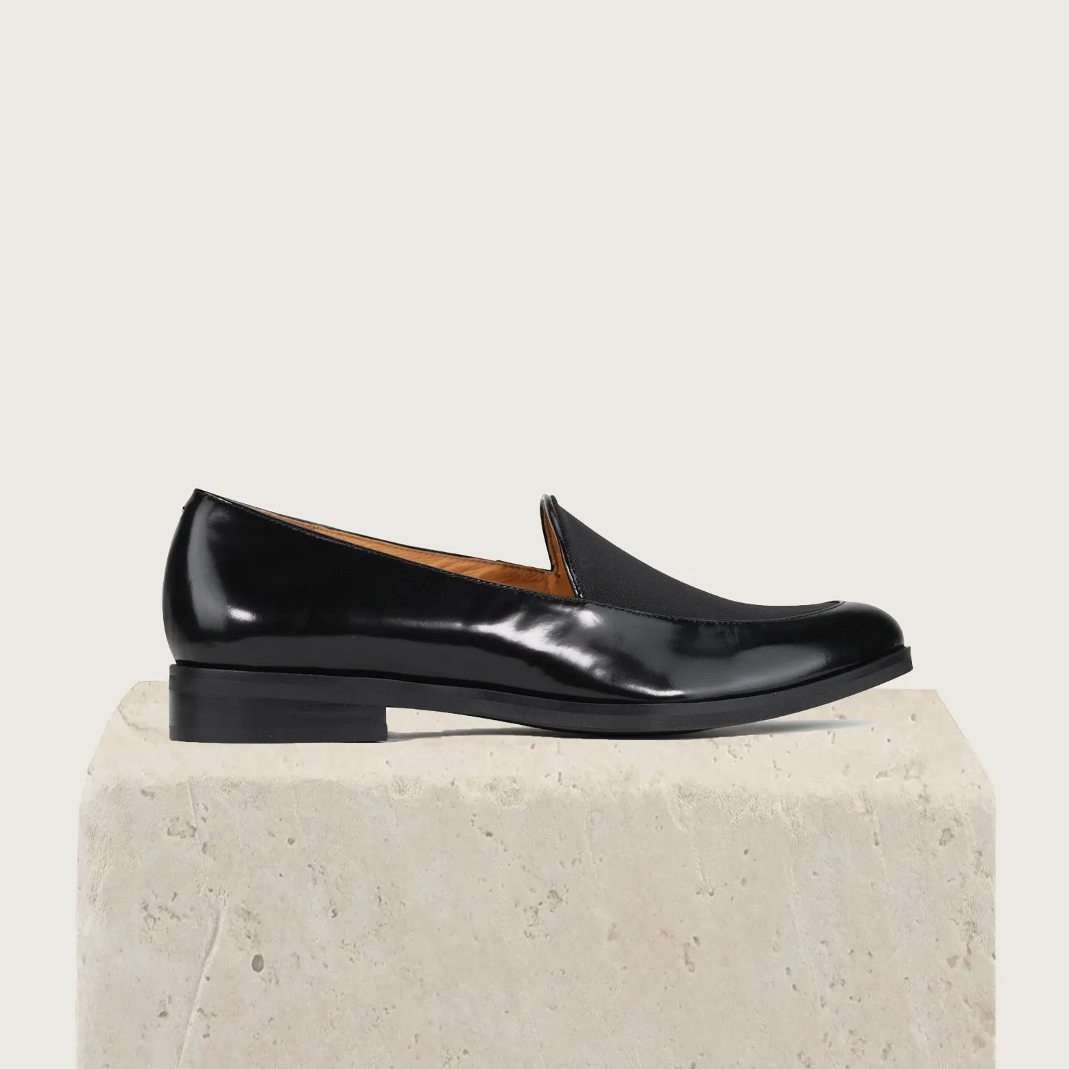 ZADA LEATHER SHINY LOAFERS